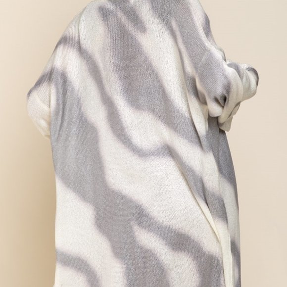 NWT POL Printed Sweater Kimono S/M/L - Picture 9 of 12